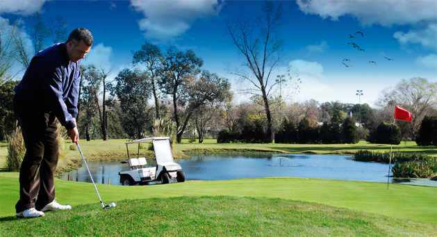 cancha de golf de 45 hectáreas